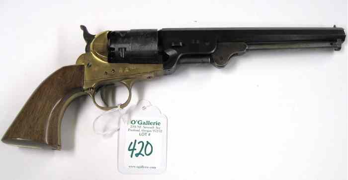 Appraisal: ITALIAN REPRODUCTION OF COLT MODEL ARMY REVOLVER caliber '' octagonal