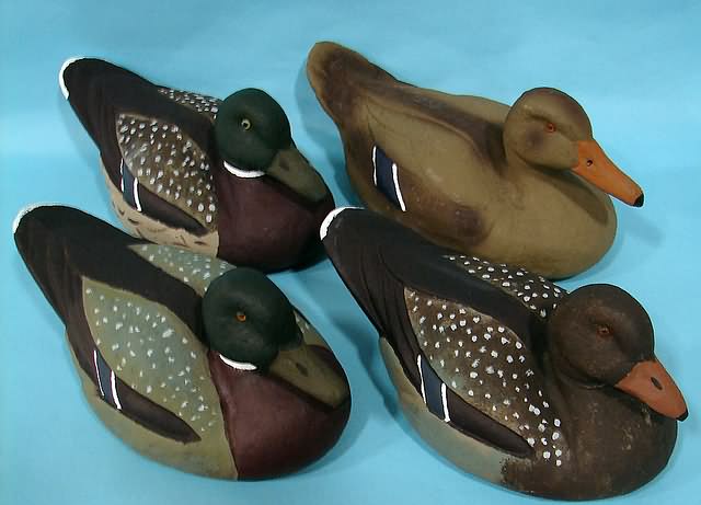 Appraisal: Group of fiber Carry-Lite decoys