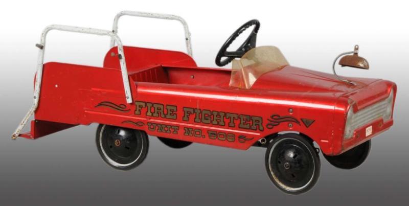 Appraisal: Pressed Steel AMF Fire Fighter Pedal Car Description Original paint