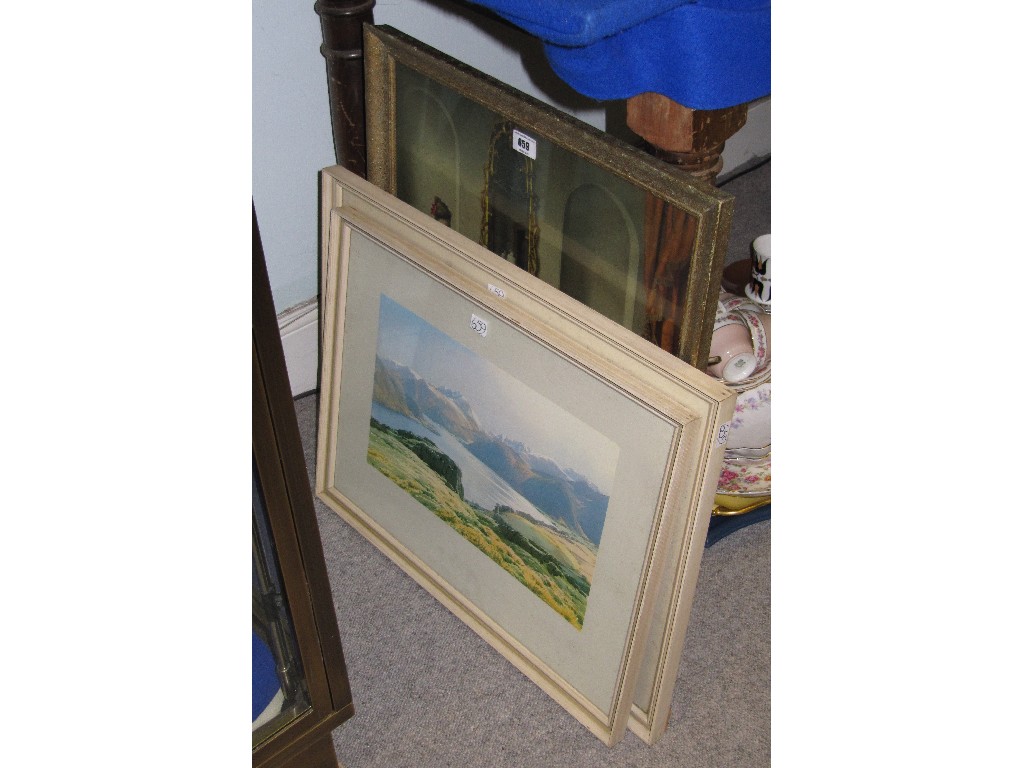 Appraisal: Lot comprising three framed prints 'Ullswater Loch' 'Patchwork Quilt' and