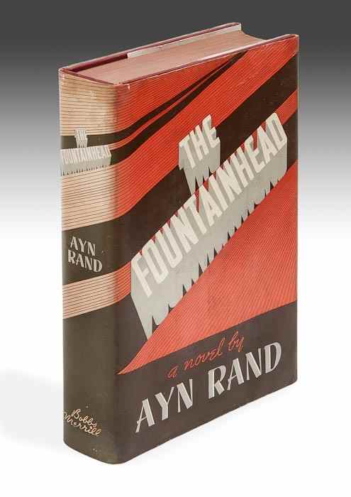 Appraisal: Rand Ayn The Fountainhead first edition endpapers a little browned