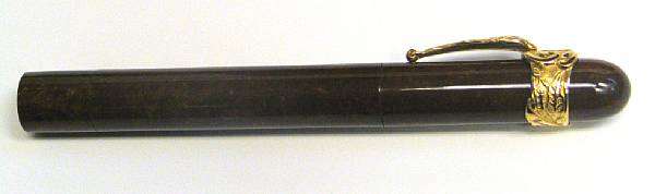 Appraisal: MONTEGRAPPA Celluloid and k Gold Cigar Fountain Pen Made from