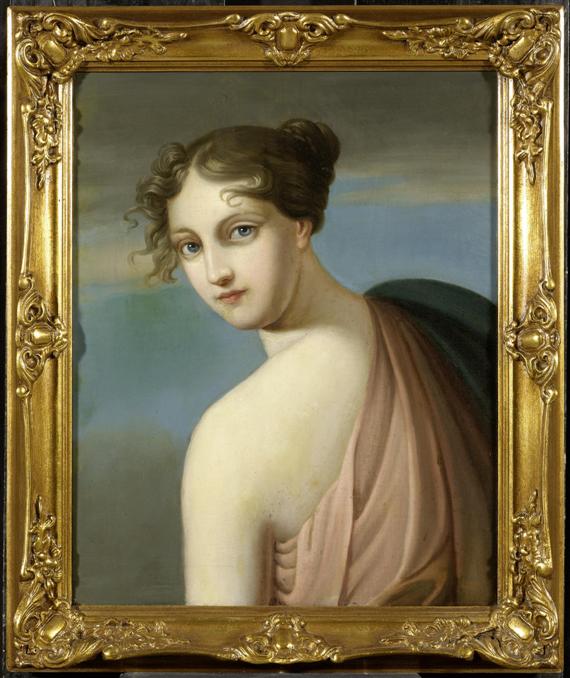 Appraisal: GIRODET DE ROUCY-TRIOSON ANNE-LOUIS COPY AFTER Montargis - Paris Portrait