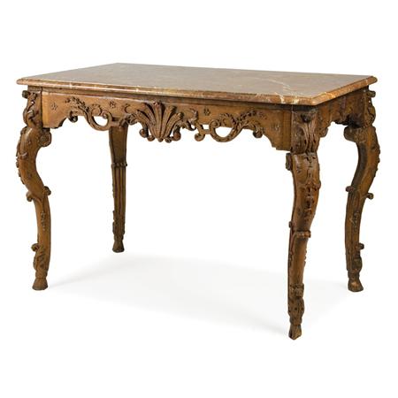 Appraisal: Regence Carved Oak Center Table Estimate -