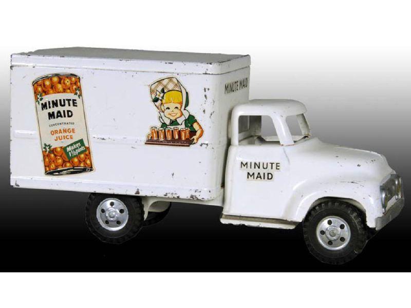 Appraisal: Pressed Steel Tonka Minute Maid Toy Truck Description '' L