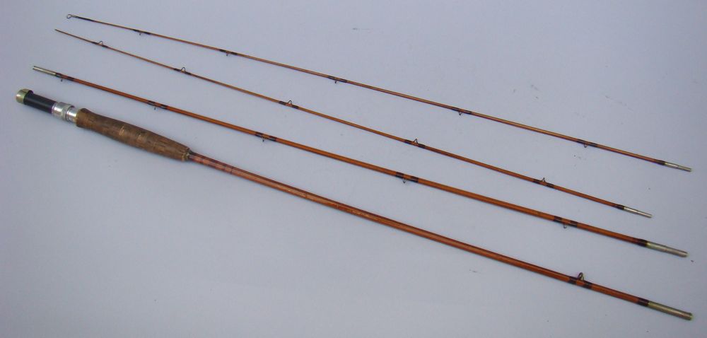 Appraisal: CASED BAMBOO FLY ROD By Thomas One tip broken Included