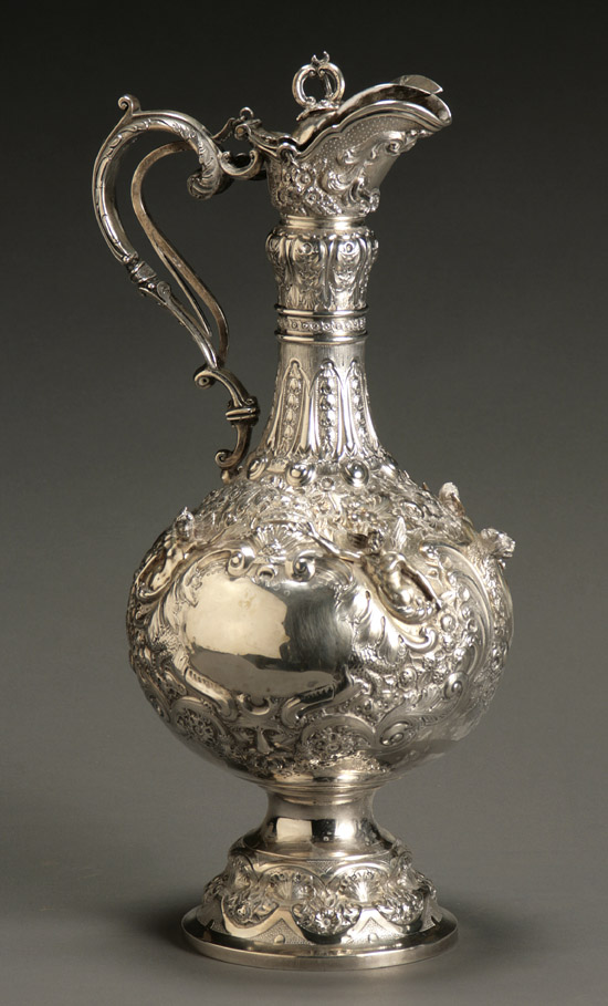 Appraisal: Victorian Silver 'Armada' Wine Ewer Frederick Sibray and Job Frank