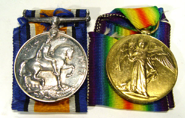 Appraisal: World War I Military medal group comprising - War medal