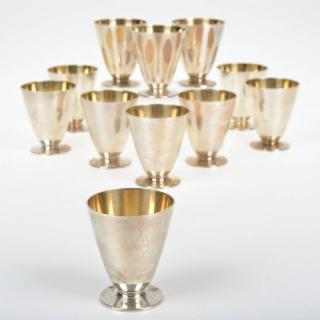 Appraisal: Set Tiffany Co sterling julep punch cups th th c