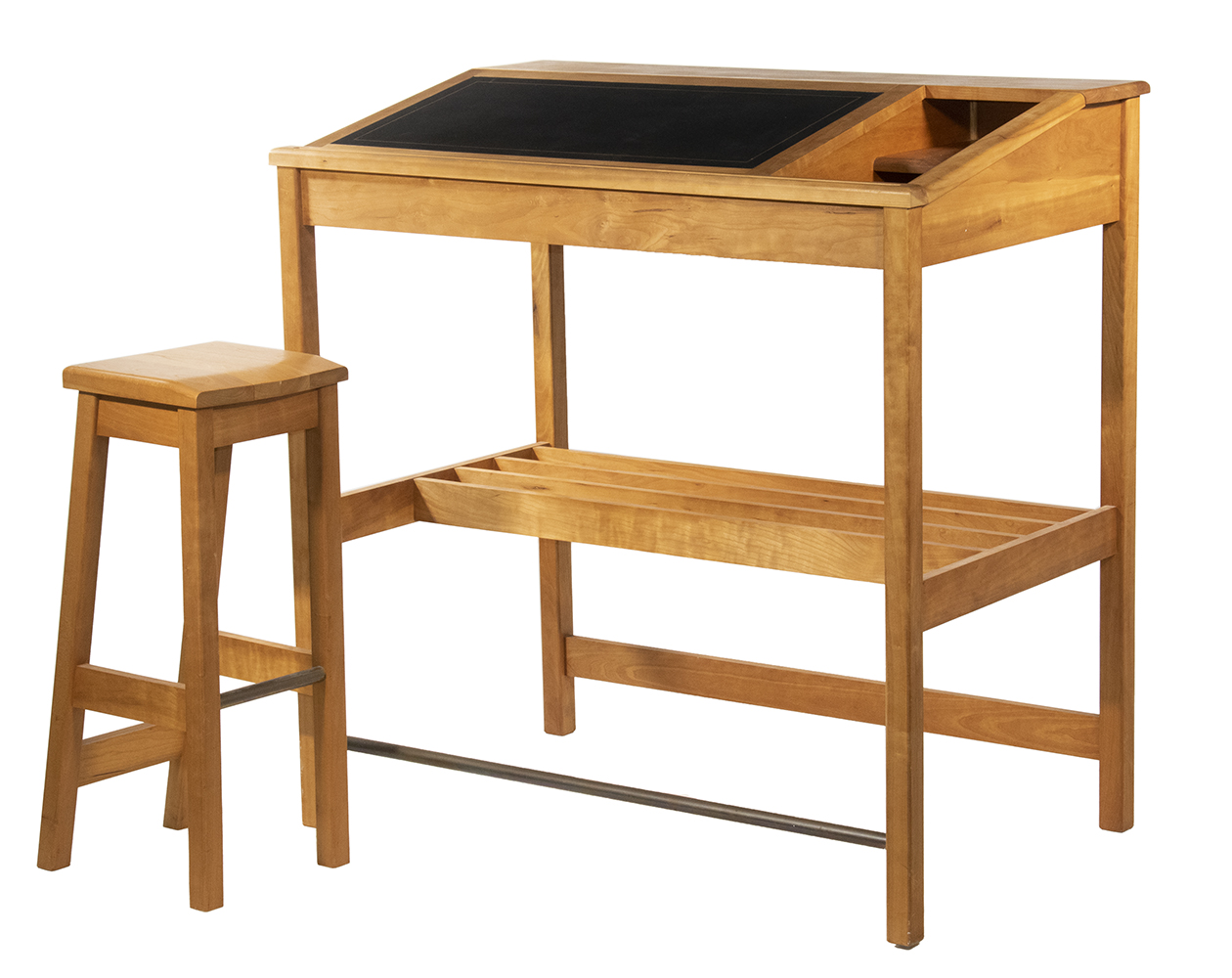 Appraisal: CUSTOM DESK WITH STOOL BY THE STAND-UP DESK COMPANY Contemporary