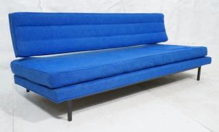 Appraisal: RICHARD SCHULTZ Early Knoll Blue Fabric Sofa Day Bed Horizontal