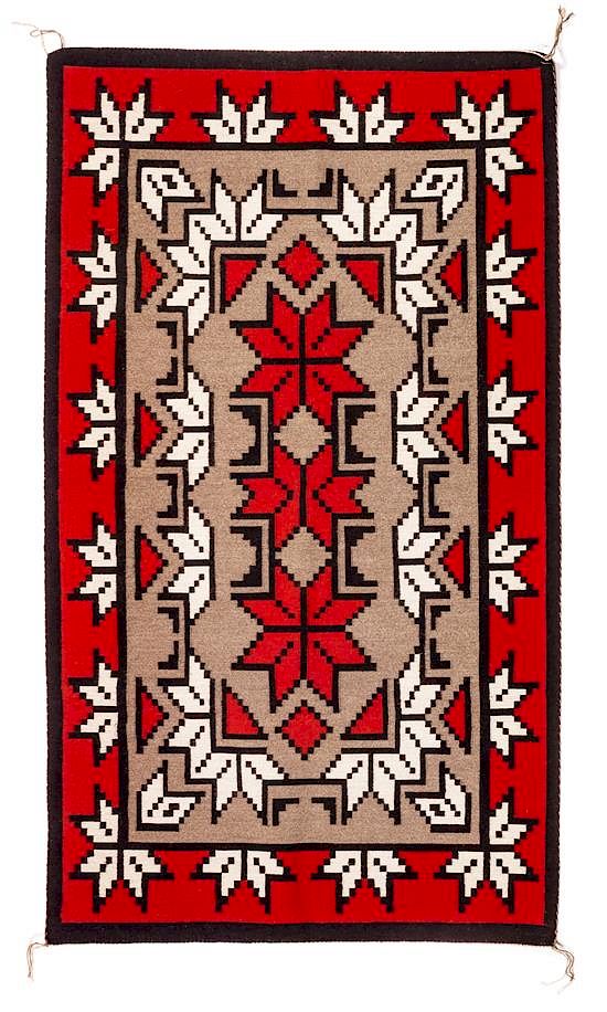 Appraisal: Navajo Klagetoh Rug x inches Navajo Klagetoh Rug x inches