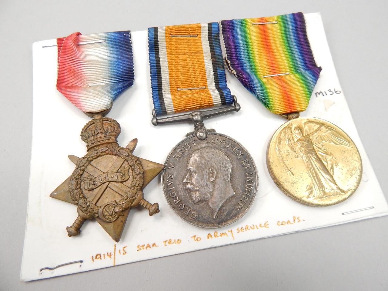 Appraisal: A World War I medal group comprising - Star Campaign