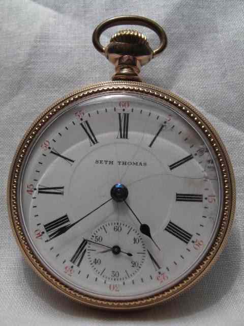 Appraisal: Size Roman numeral dial Seth Thomas Thomaston Conn jewel movement