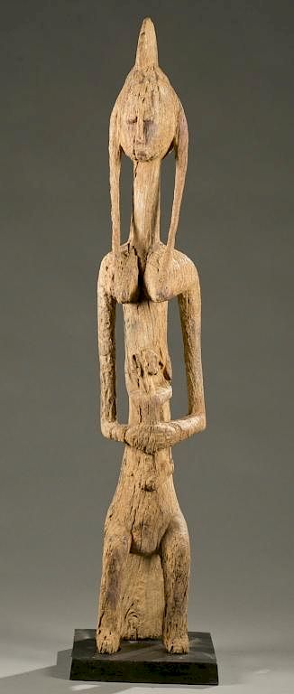 Appraisal: Bamana seated maternity figure th c A Gwan seated female