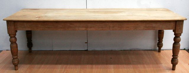 Appraisal: An Edwardian pine kitchen table cms long cms wide cms