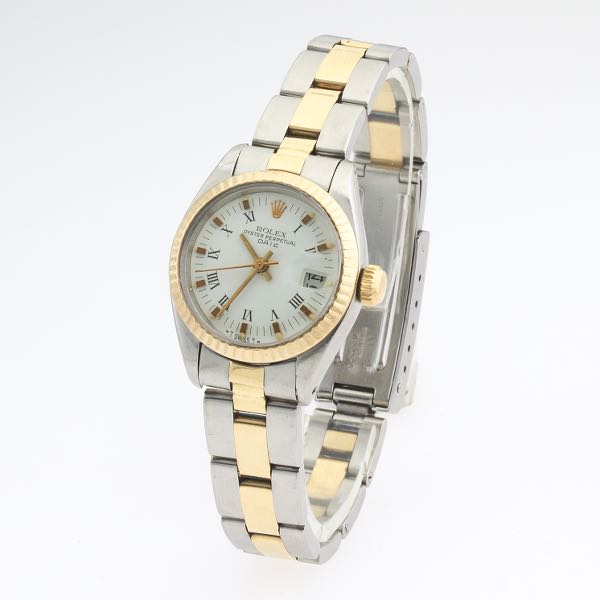 Appraisal: LADIES ROLEX TWO-TONE DATEJUST CA wrist Model with k gold