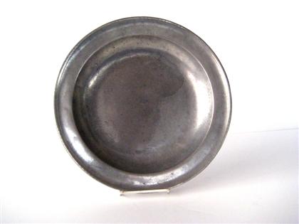 Appraisal: Two pewter deep dishes joseph danforth sr middletown ct -