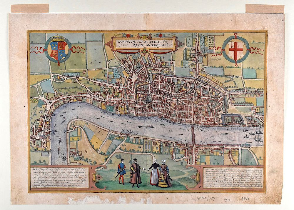 Appraisal: Braun and Hogenberg Map of London Georg Braun and Frans