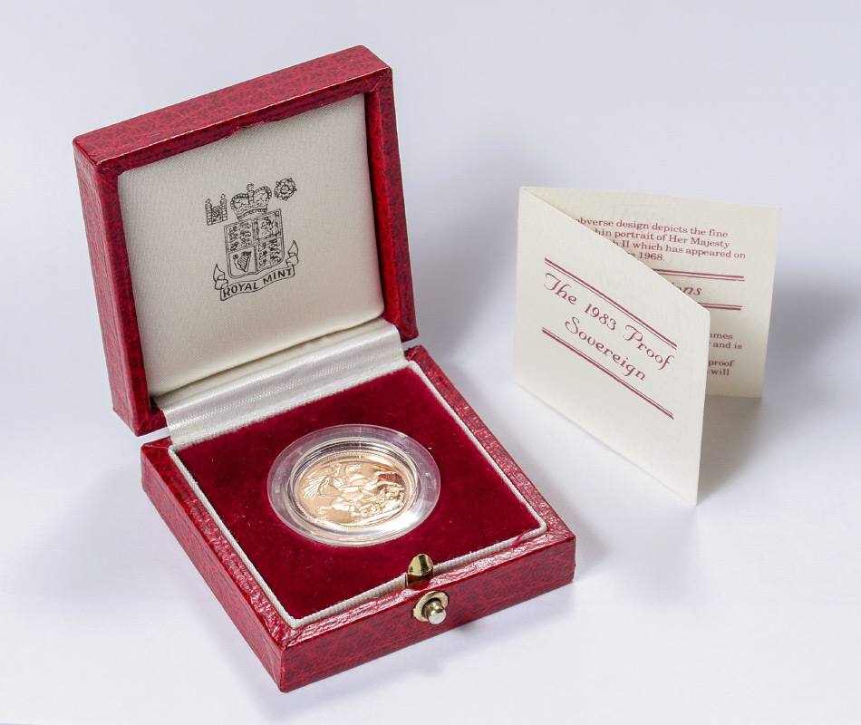 Appraisal: PROOF ROYAL MINT GOLD SOVEREIGN Slabbed by the Royal Mint