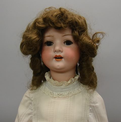 Appraisal: Heubach Kopplesdorf Germany Brown sleep eyes with additional lashes open