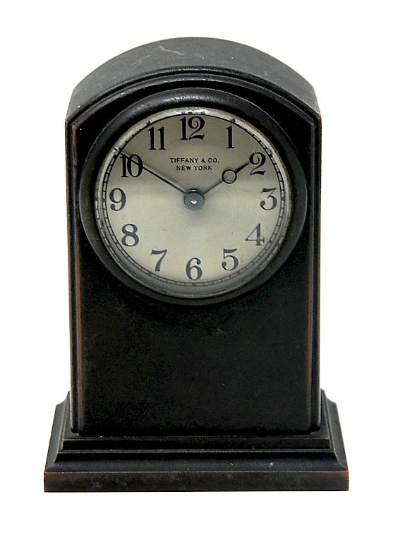 Appraisal: Tiffany Co Bronze Clock Tiffany Co Ps Bronze Clock Packaging