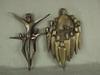 Appraisal: SCULPTURES - s Irish religious bronze wall hanging relief sculptures