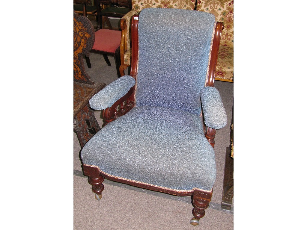 Appraisal: Victorian mahogany arm chair