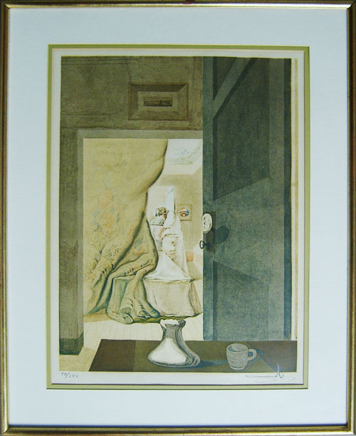 Appraisal: Signed Dali lithograph x