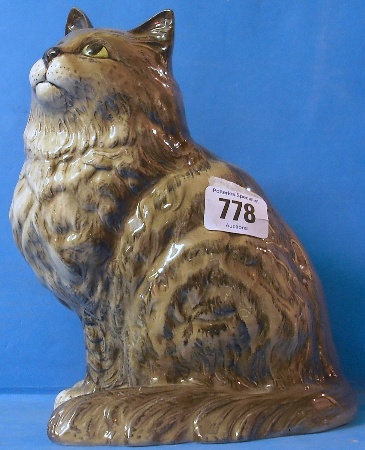 Appraisal: Beswick Persian Cat Seated Grey Shaded