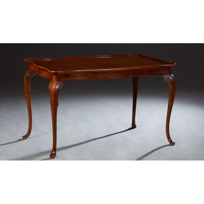 Appraisal: English Carved Mahogany Center Table early th c the stepped