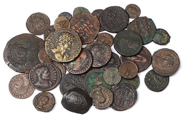 Appraisal: MIXED ANCIENT COINS F - VF