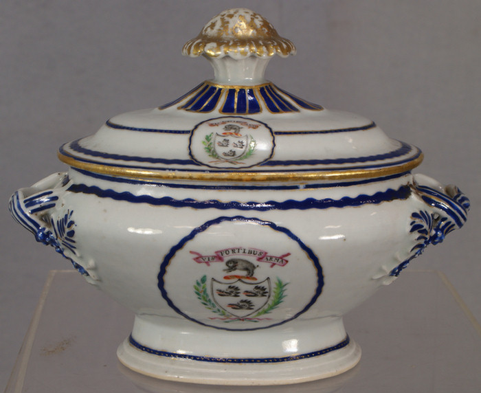 Appraisal: Chinese Export armorial small tureen Arms of Nisbet Illustrated in