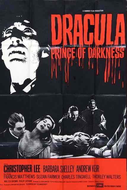 Appraisal: DRACULA PRINCE OF DARKNESS th Century Fox horror starring Christopher