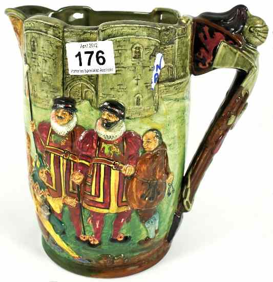 Appraisal: Royal Doulton Large Tower of London Jug Limited Edition Damaged