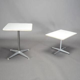 Appraisal: Pair Modernist Tables Including Eames Cafe Table Pair Of Modernist