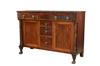 Appraisal: SIDEBOARD - Classical Mahogany Plank Top and Case with Veneer