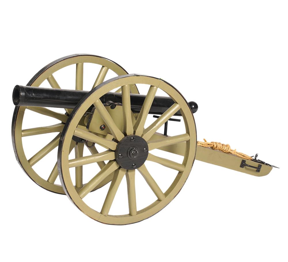 Appraisal: AMERICAN CIVIL WAR STYLE SIGNAL CANNON MODEL The smoothbore iron