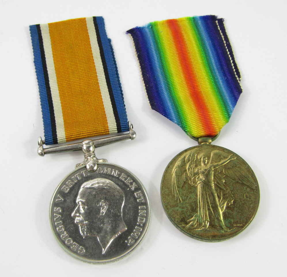 Appraisal: A WWI British War and Victory Medal to Gunner Walter