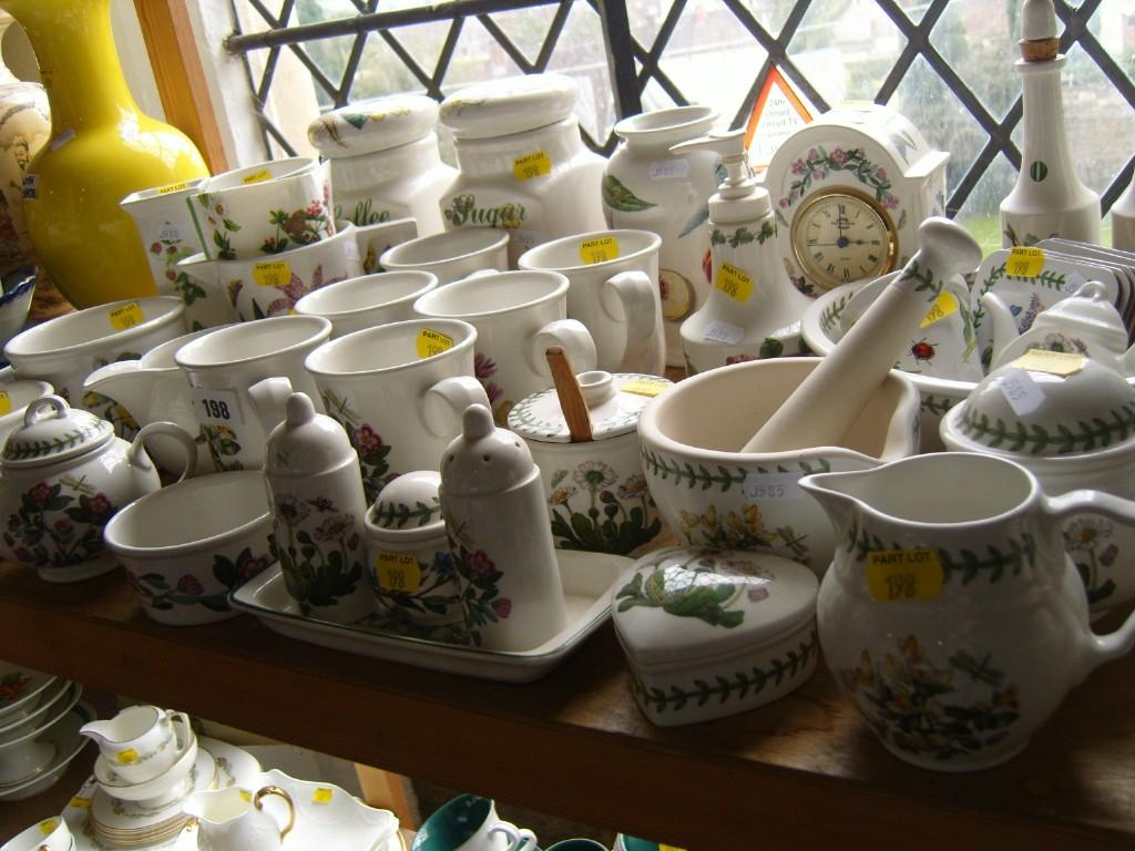 Appraisal: A quantity of Portmeirion Botanic Garden pattern wares including storage