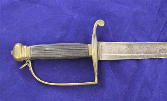 Appraisal: A pattern Officer's sabre with inch blade engraved with trophies