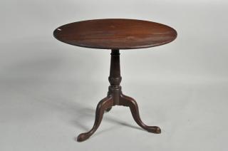 Appraisal: Mahogany Tilt Top Tea Table Mahogany tilt top tea table