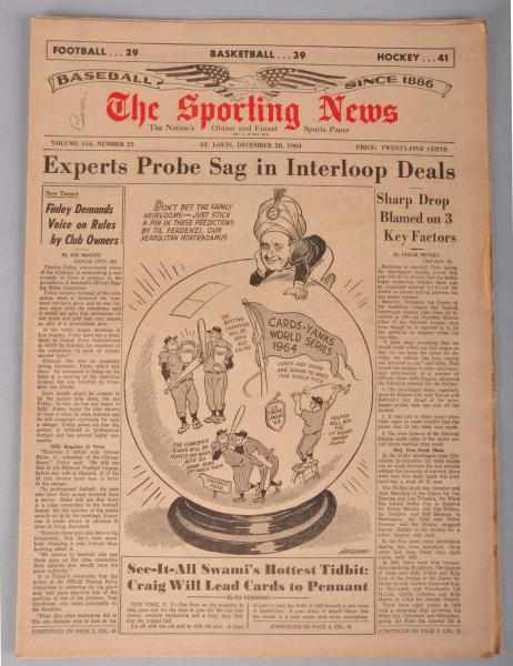 Appraisal: Lot of The Sporting News Newspapers Description Complete run from