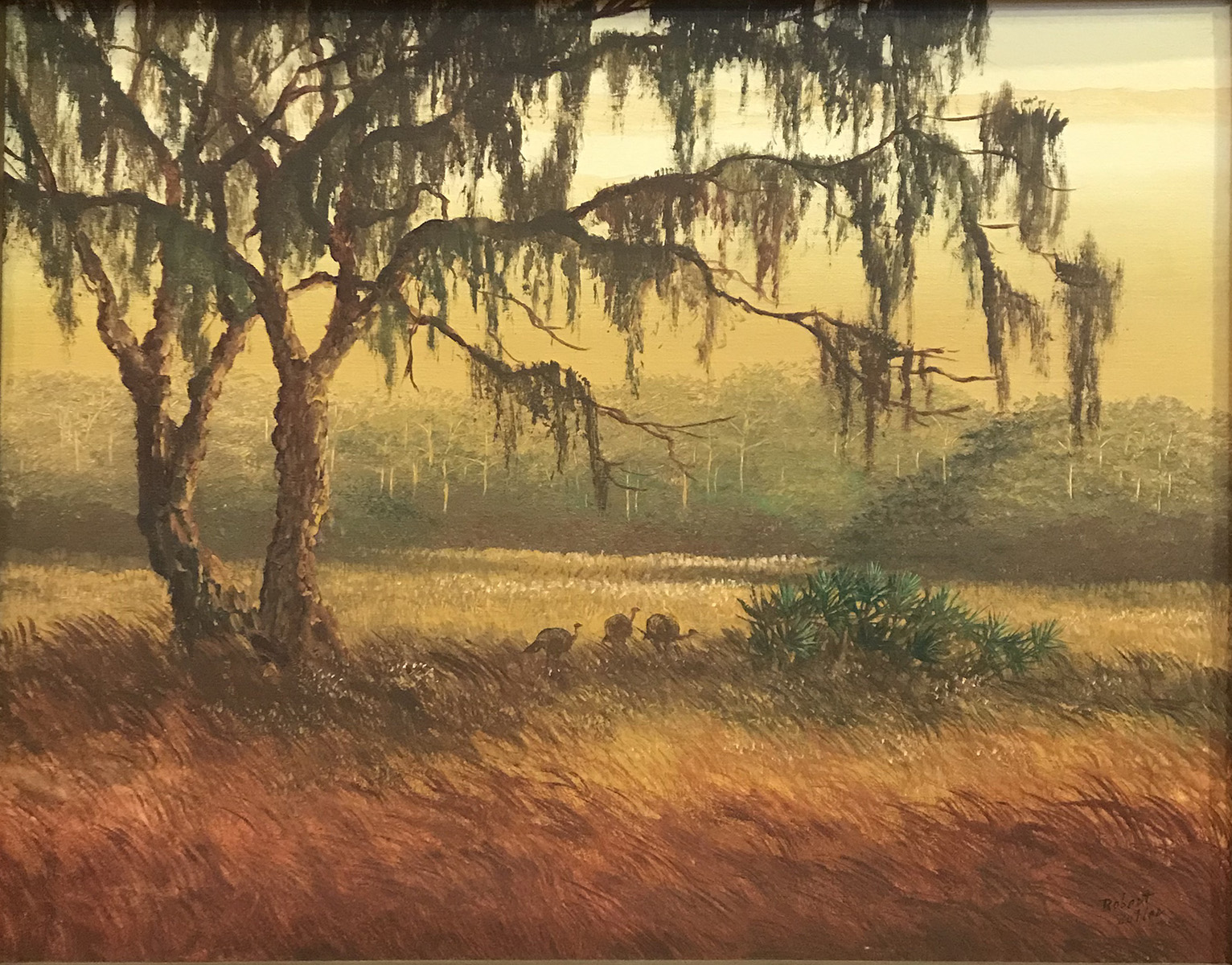 Appraisal: BUTLER Robert American - ''Before the Roost'' Florida Highwaymen Landscape