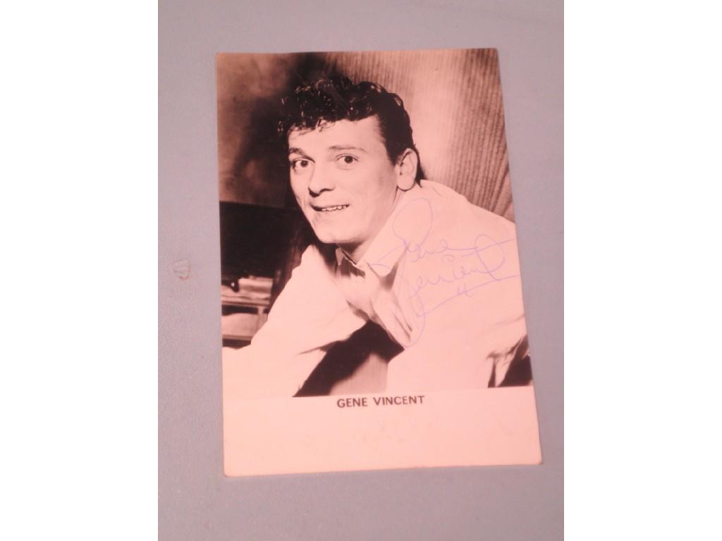 Appraisal: A black and white signed promotional photograph bearing the signature