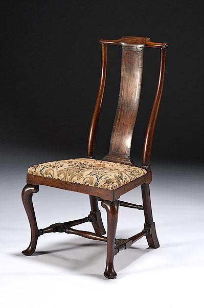 Appraisal: ENGLISH QUEEN ANNE SIDE CHAIR in the Chinese taste th