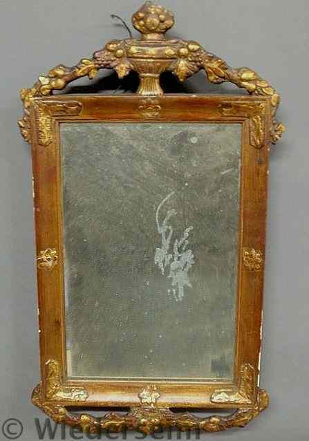 Appraisal: Mirror early th c with a gilt decorated frame x