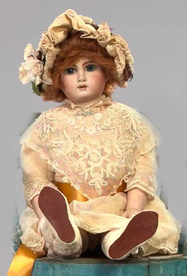 Appraisal: Jumeau Composition Doll with signed body the bisque head with