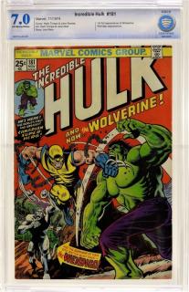 Appraisal: Marvel Comics Incredible Hulk No CBCS UNITED STATES TH CENTURY