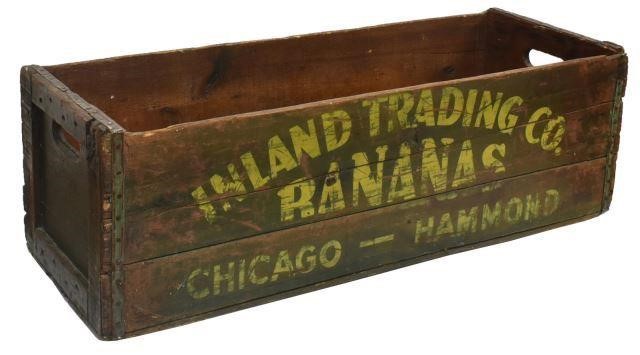 Appraisal: Inland Trading Co banana crate c s having dual handles